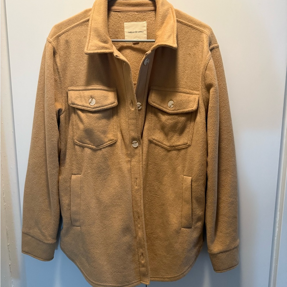 Tan Button-Up Jacket
